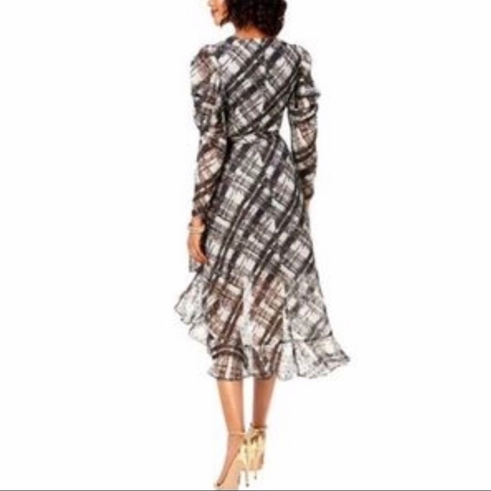 Taylor dress grey , black, white plaid